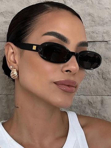 Bajaj Opticals. Black Oval Cat-Eye