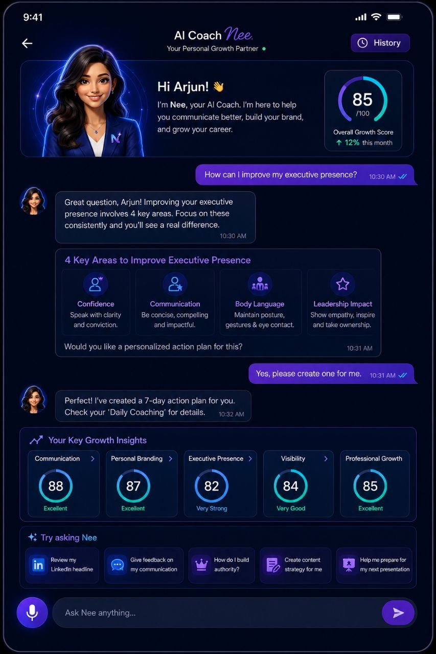 Chat with AI Coach Nee