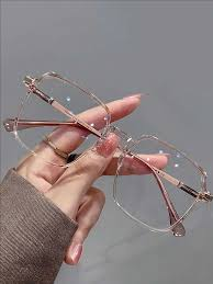 Bajaj Opticals. Rose-Gold Blue-Light Specs