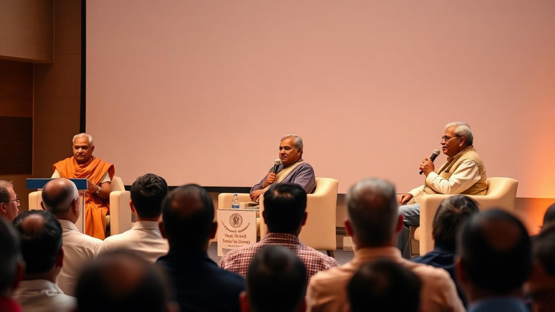 Panel discussion with speakers and audience