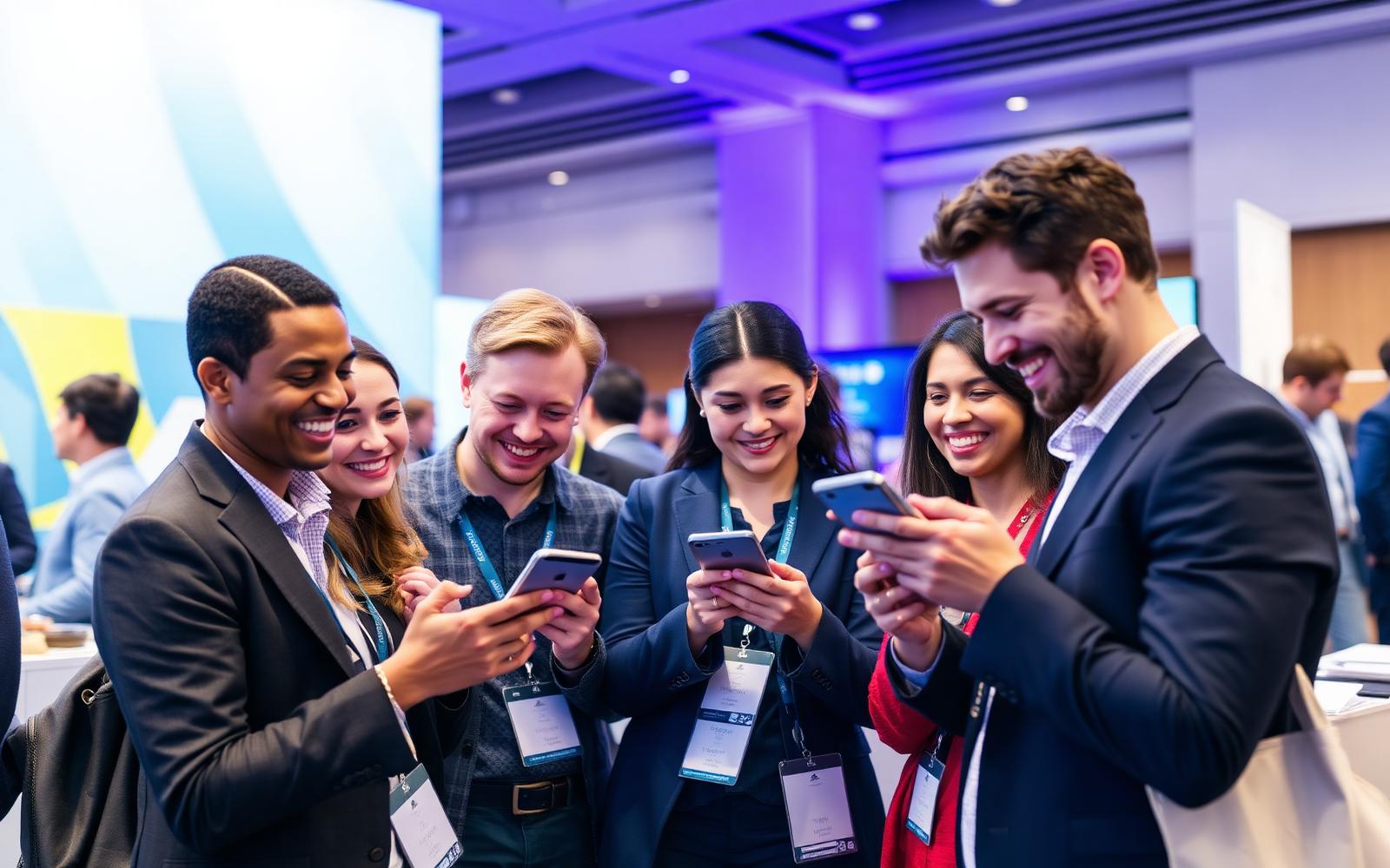 Teams using Neesh AI at expos and events